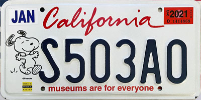 California-Snoopy-Plate-Logo