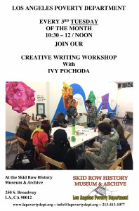 CREATIVE WRITING WORKSHOP @ Skid Row History Museum & Archive